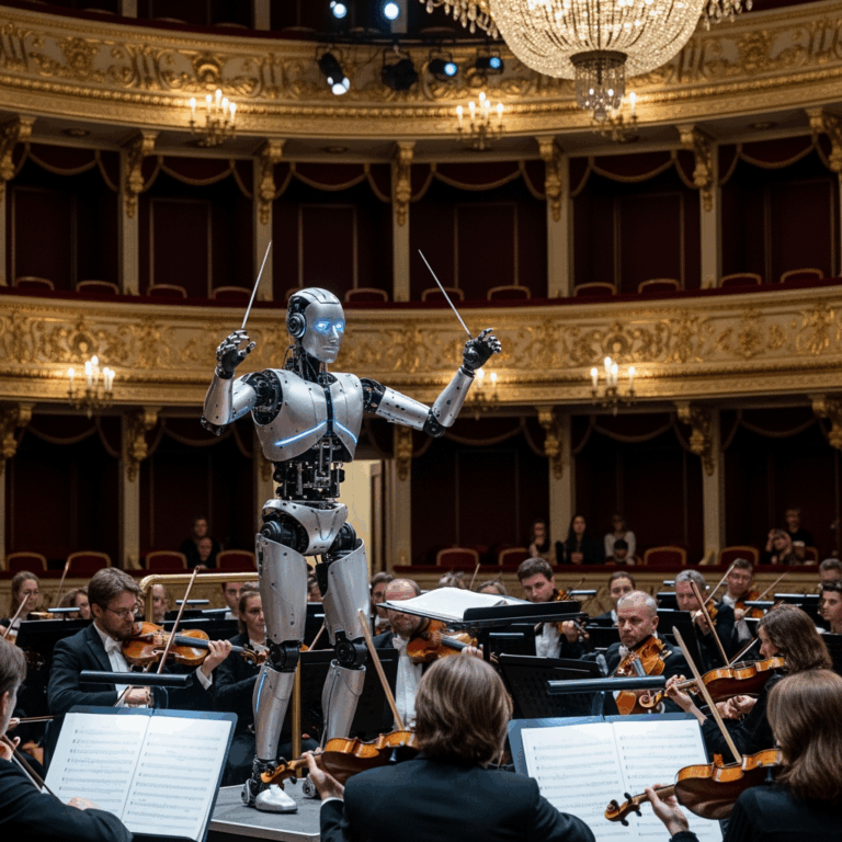 Illustration for: Robot Conductor Amazes at Mariinsky Theater