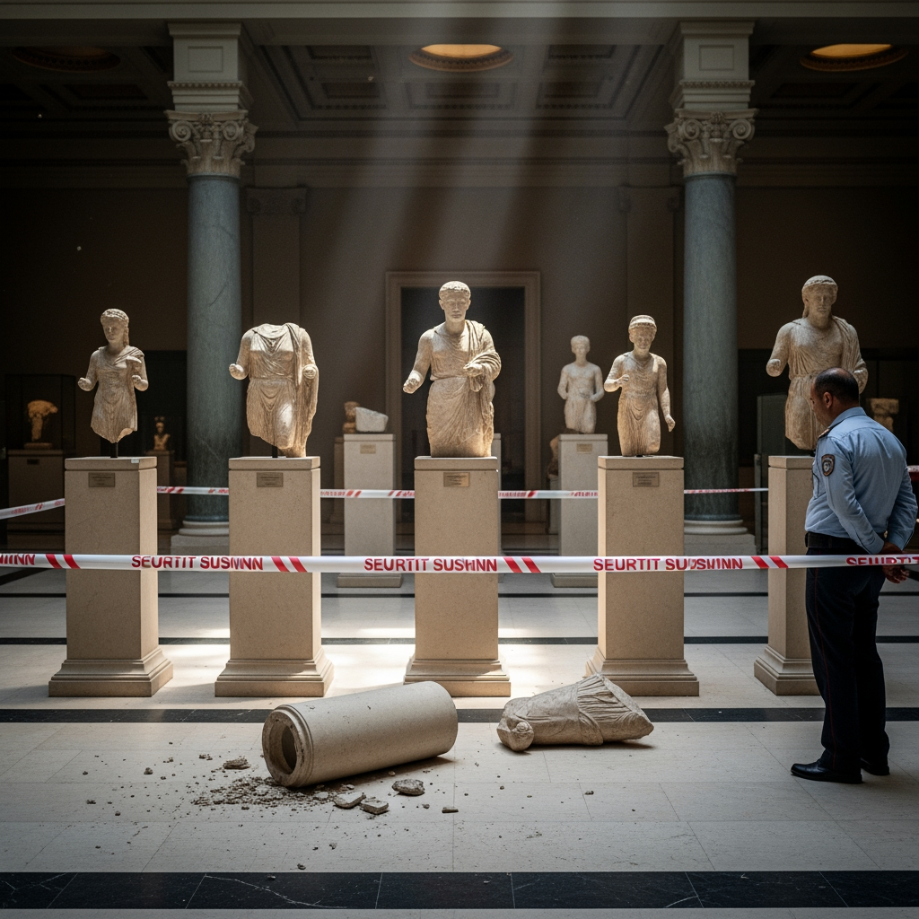 Illustration for: Robbery at Damascus National Museum: Six Statues Stolen