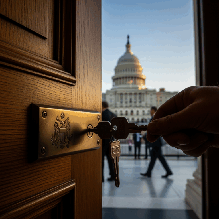 Illustration for: US Government Shutdown Set to End