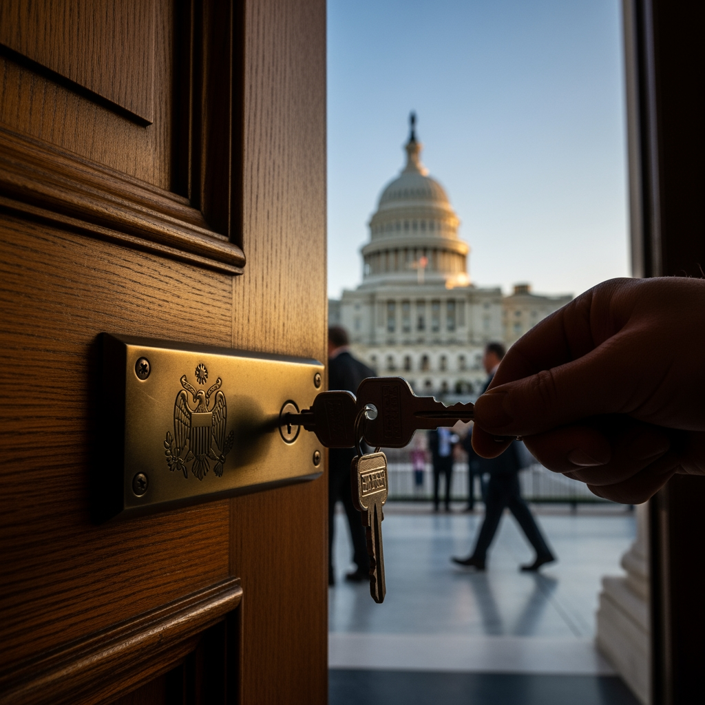 Illustration for: US Government Shutdown Set to End