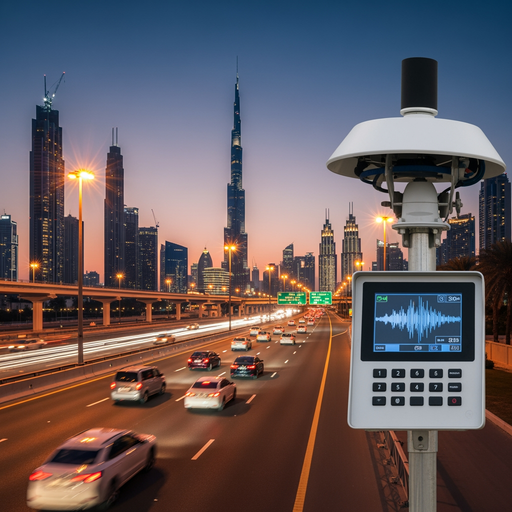 Illustration for: Dubai Expands Noise Radar for Safer Roads