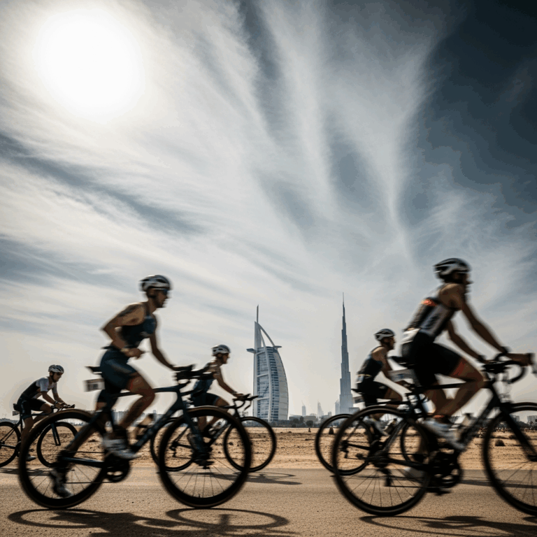 Illustration for: Uncertainty at Dubai T100 Triathlon