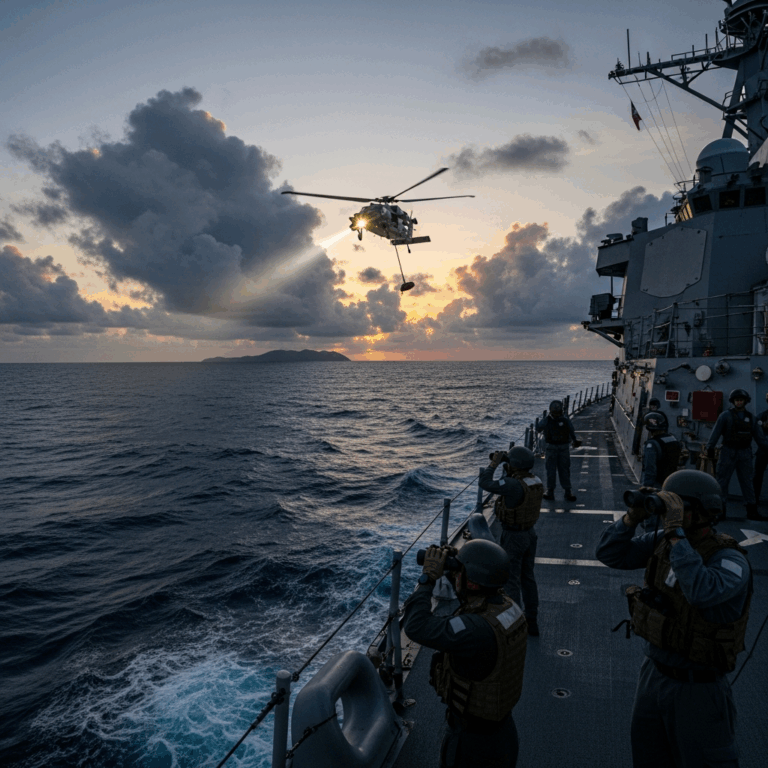 Illustration for: US to Intensify Anti-Drug Operations Near Venezuela