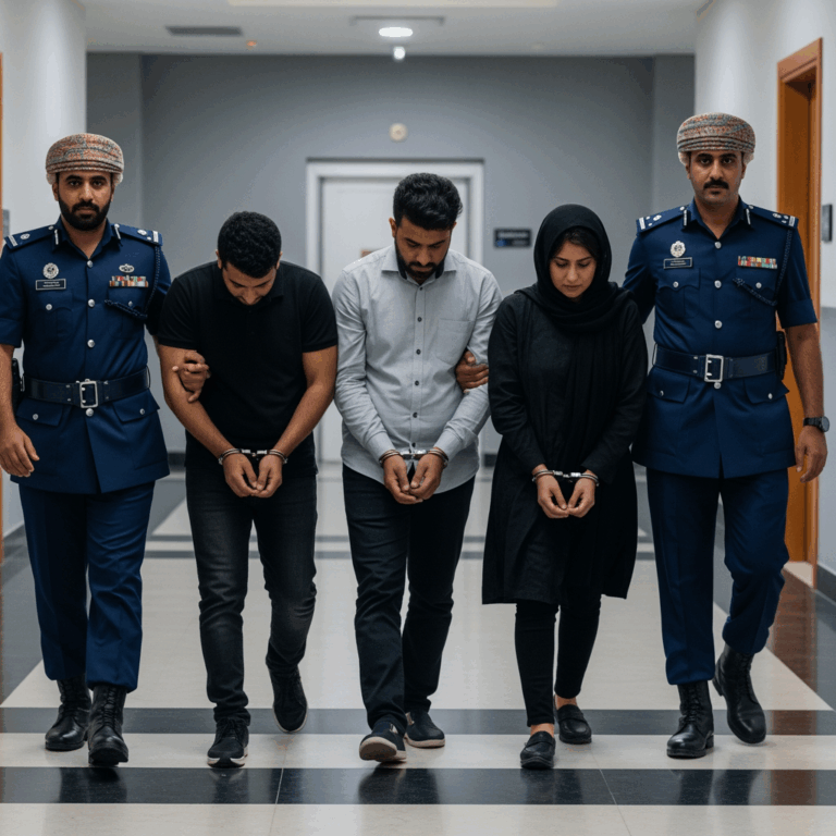 Illustration for: Oman Police Arrest Trio for Human Trafficking