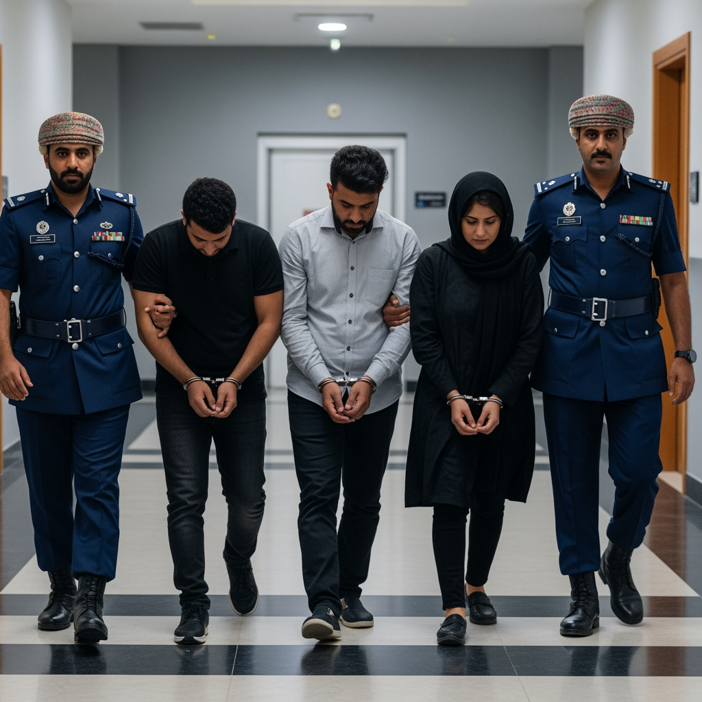 Illustration for: Oman Police Arrest Trio for Human Trafficking