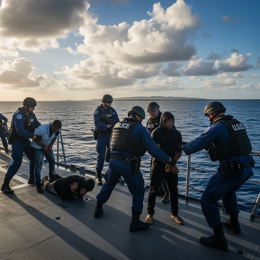 Illustration for: US Targets Drug Traffickers in Caribbean