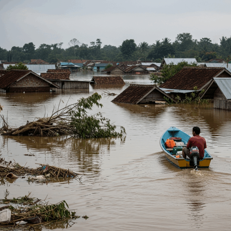 Illustration for: Indonesia Floods: Death Toll Exceeds 200