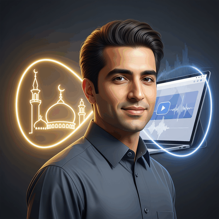 Illustration for: Faris Al Hammadi: Bridging Islamic Teachings Online