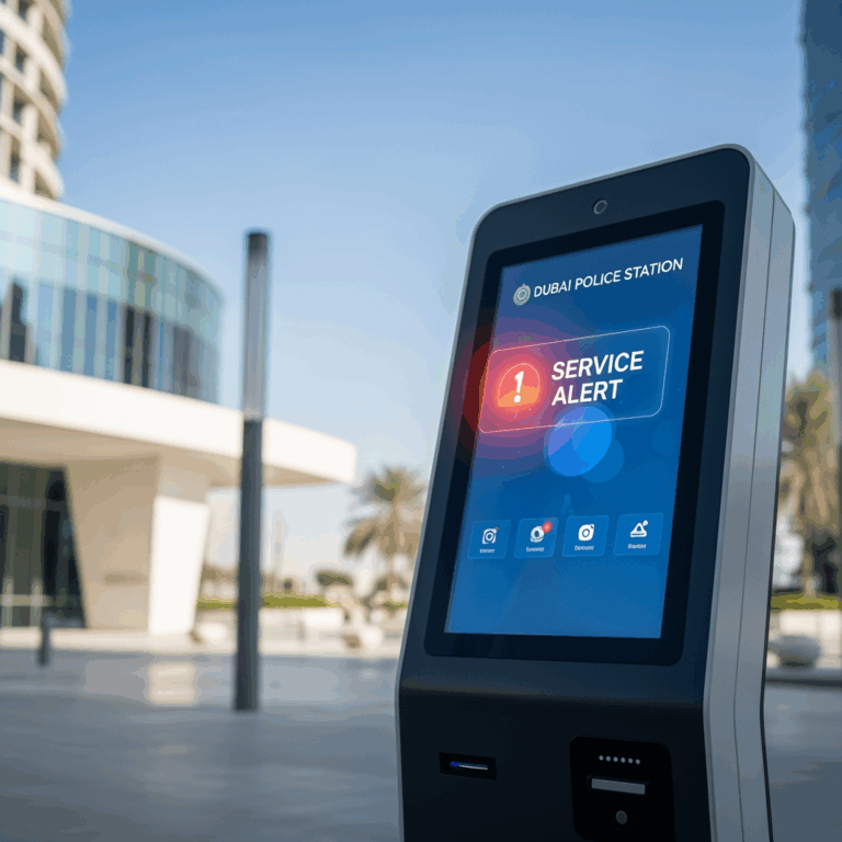Illustration for: Dubai Smart Police Stations Service Alert