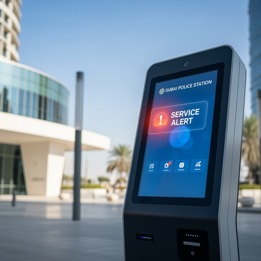 Illustration for: Dubai Smart Police Stations Service Alert
