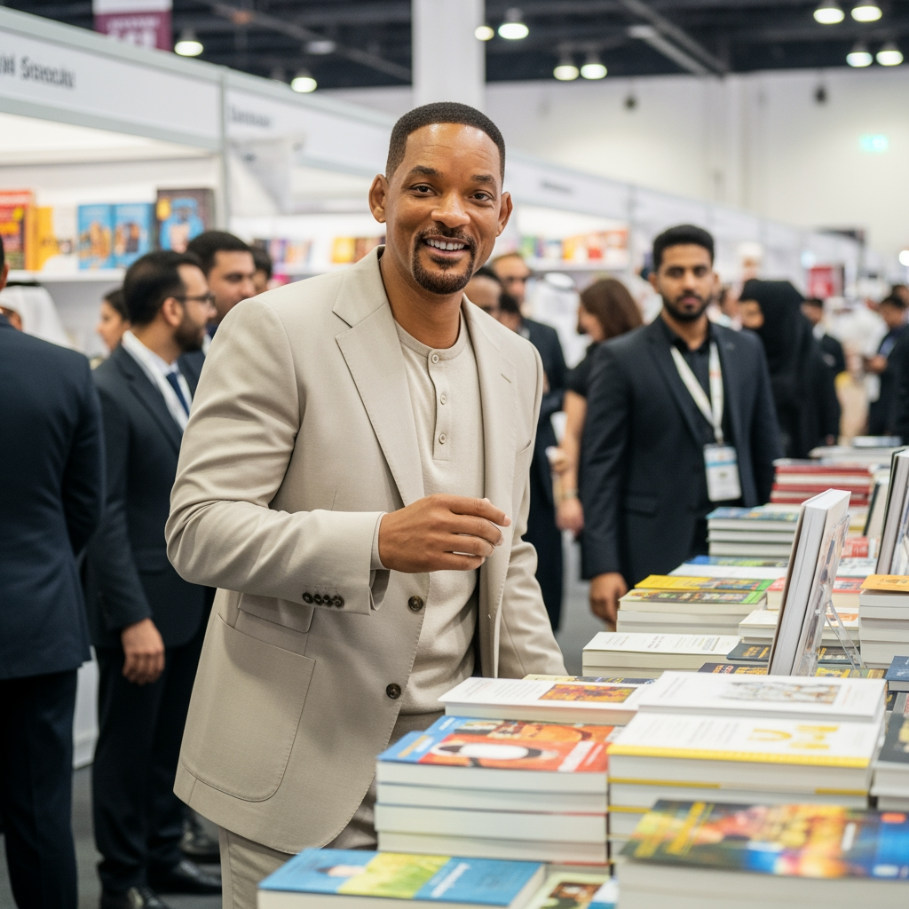 Illustration for: Will Smith Charms Dubai During Book Fair Visit