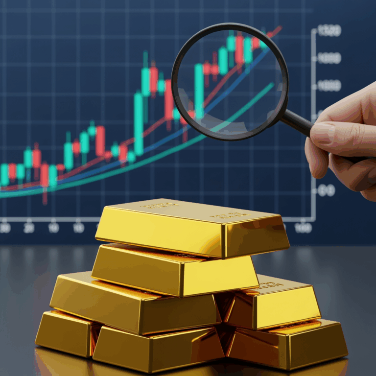 Illustration for: Gold Price Stabilizes: Analysts Predict $5,000 Milestone