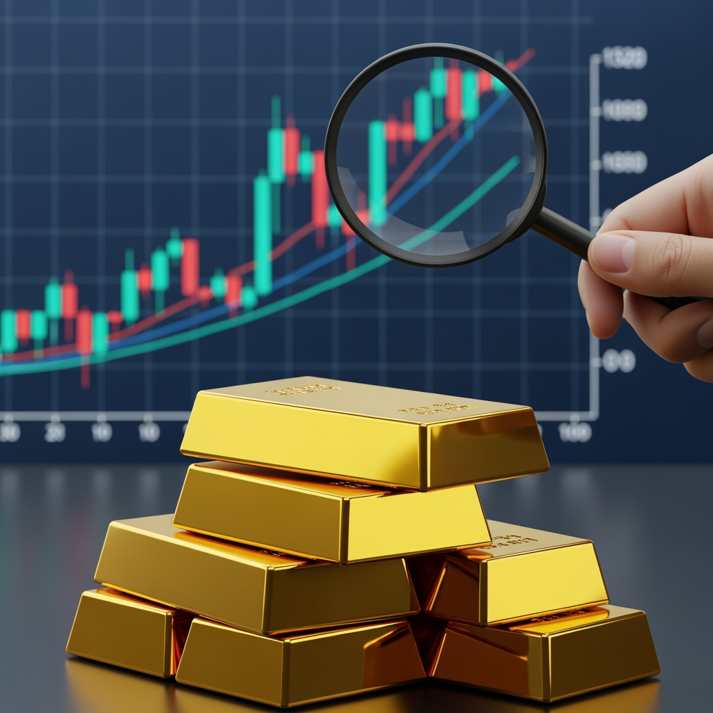 Illustration for: Gold Price Stabilizes: Analysts Predict $5,000 Milestone