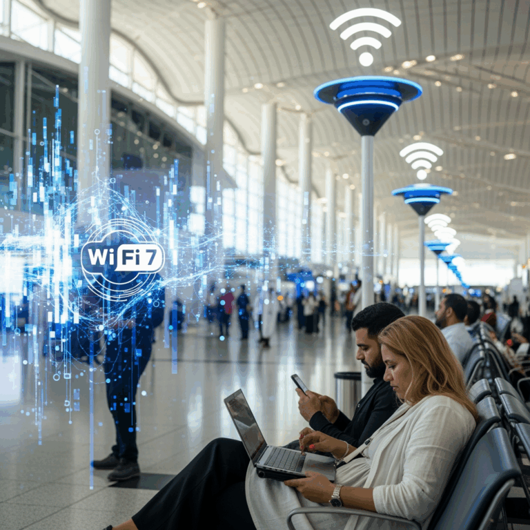 Illustration for: Oman Airports Leads with WiFi 7 Technology