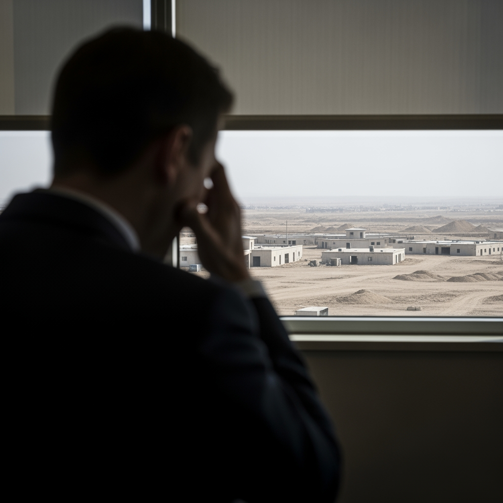 Illustration for: US Disinterest in Gaza Military Base Plans