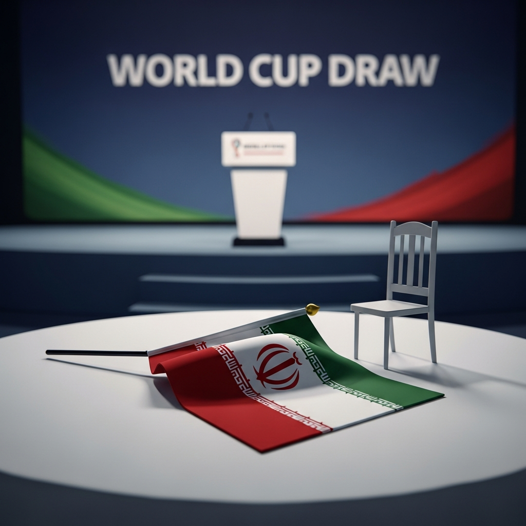 Illustration for: Iran to Boycott World Cup Draw Over Visa Denial