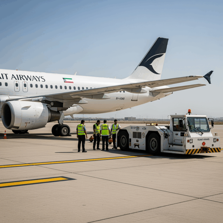 Illustration for: Minor Incident Involving Kuwait Airways Flight