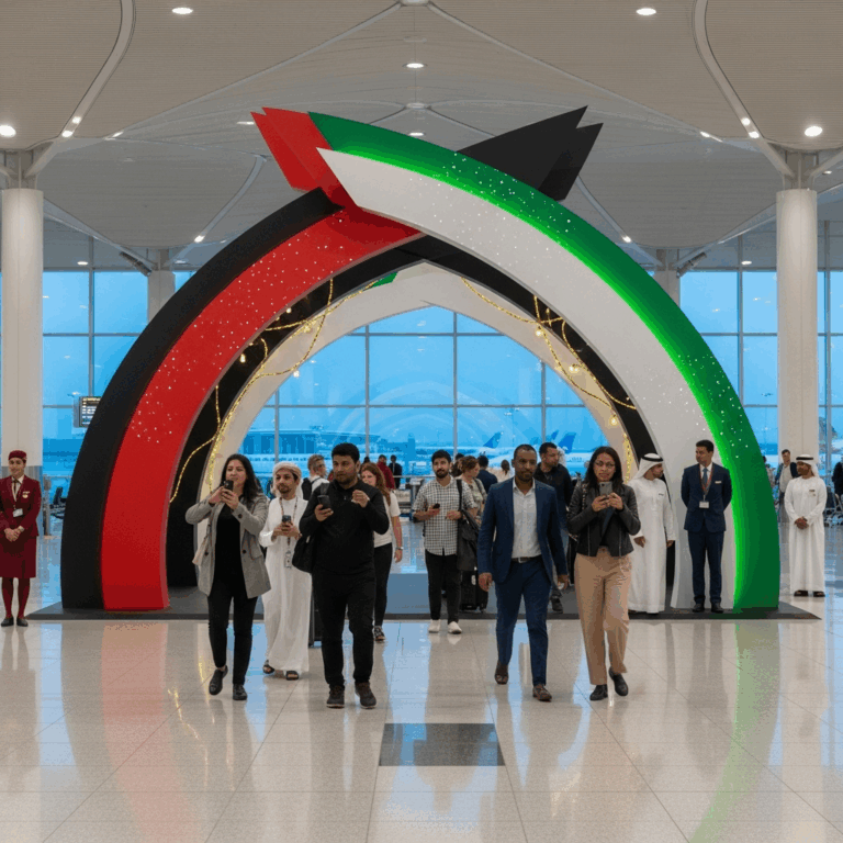 Illustration for: Dubai Airports Celebrate UAE's 54th Eid Al Etihad