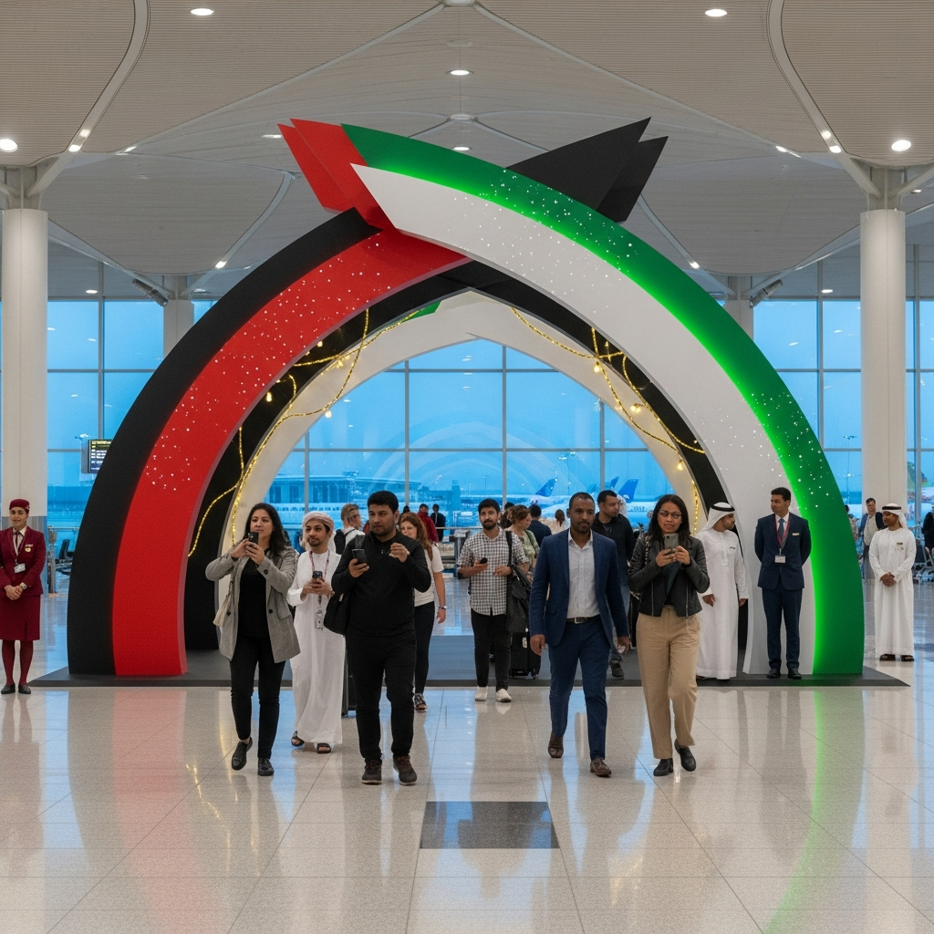 Illustration for: Dubai Airports Celebrate UAE's 54th Eid Al Etihad