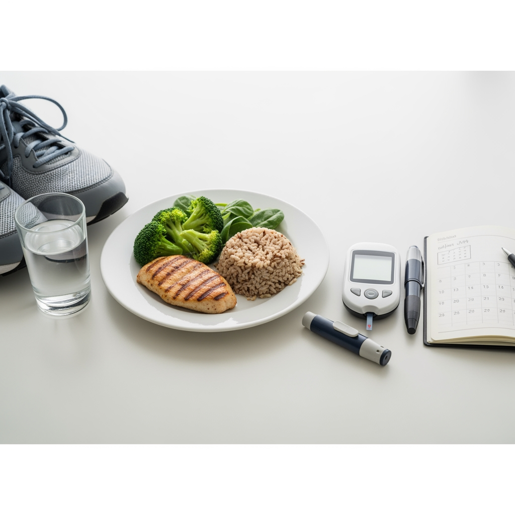 Illustration for: Diabetes Management: Steps to Healthier Living