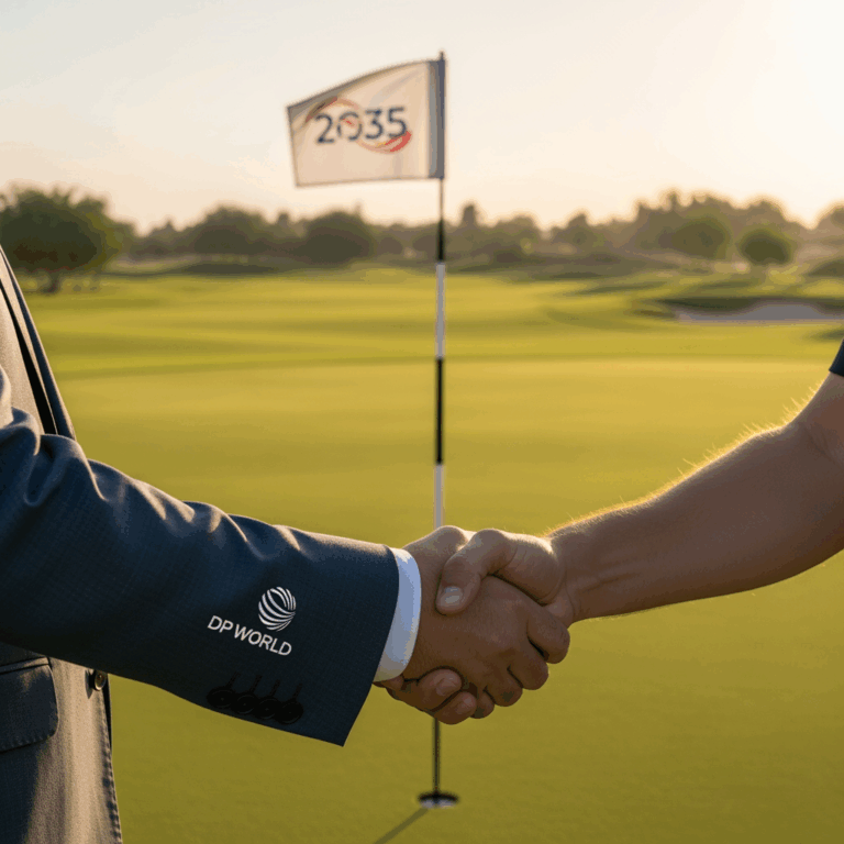Illustration for: DP World Extends Partnership with Golf Tour to 2035