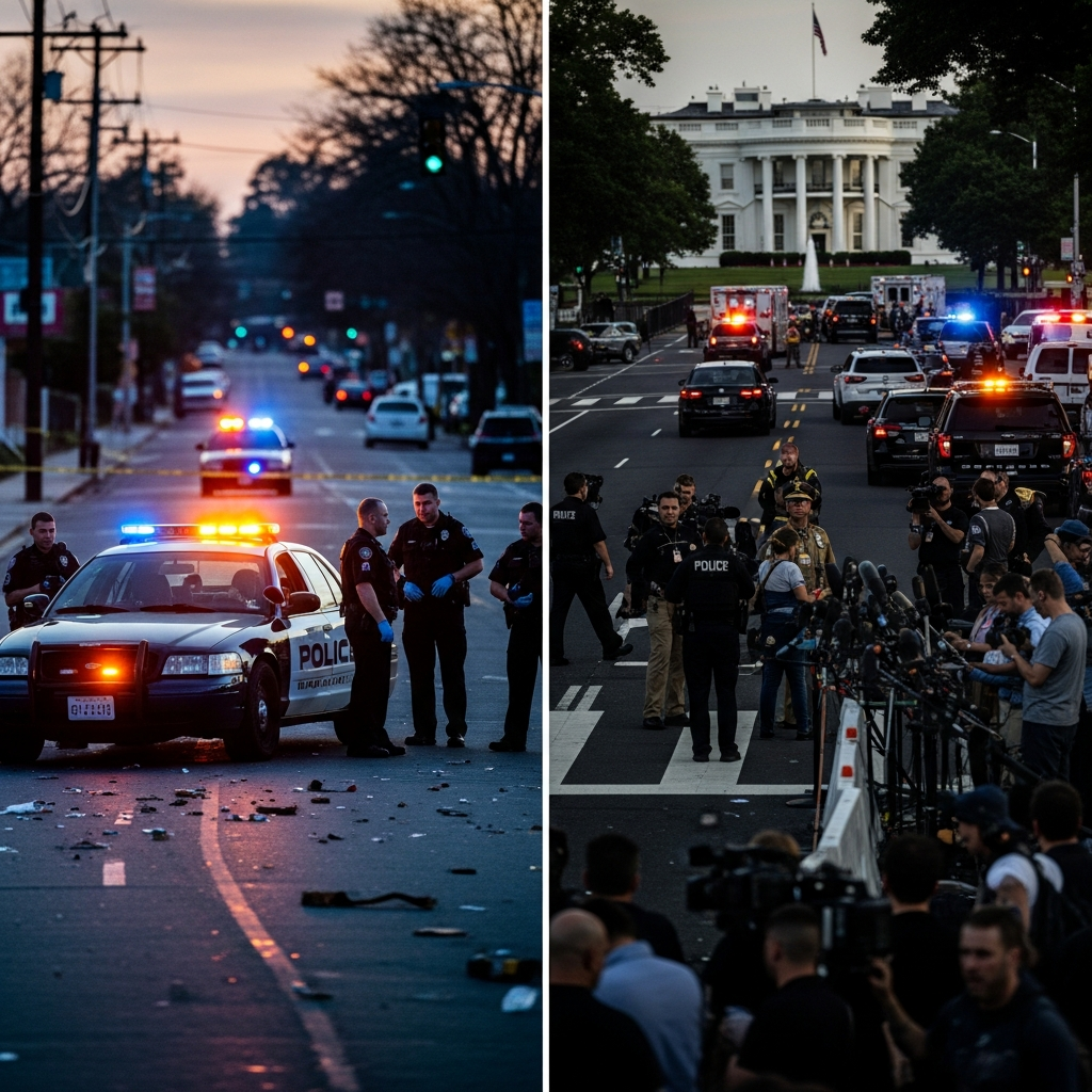 Illustration for: Multiple Shootings in the US: Stockton and Near White House