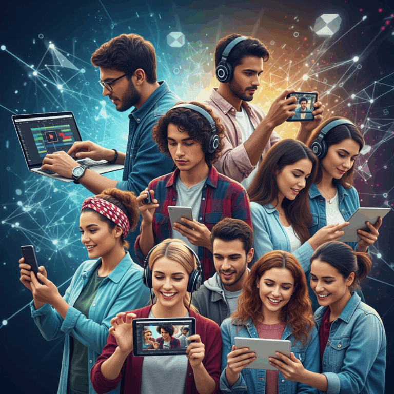 Illustration for: Advancing Digital Media: Focus on Content and Youth