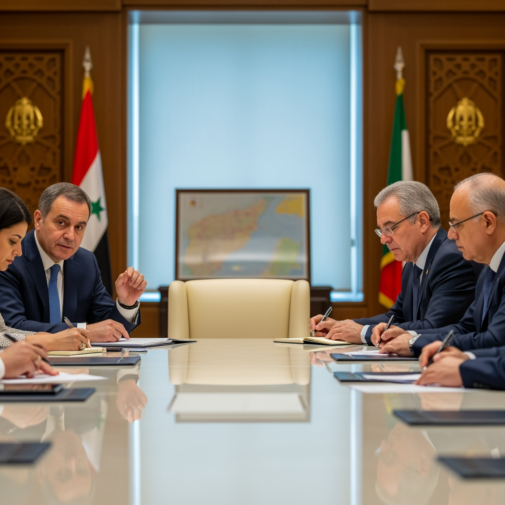 Illustration for: IMF Mission Visits Damascus for Economic Reform Talks
