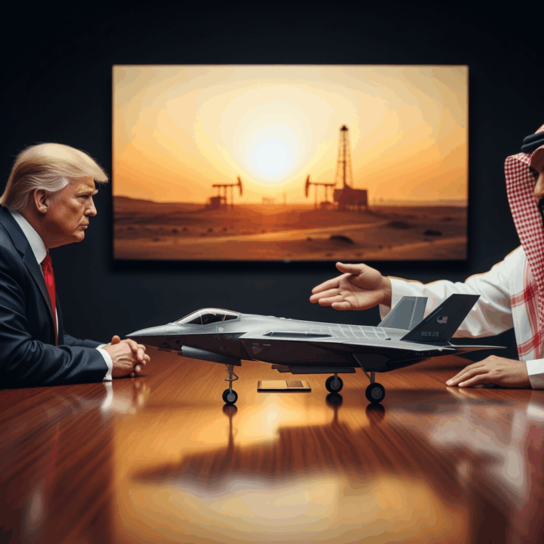 Illustration for: Trump Considers F-35 Jet Deal with Saudi Arabia