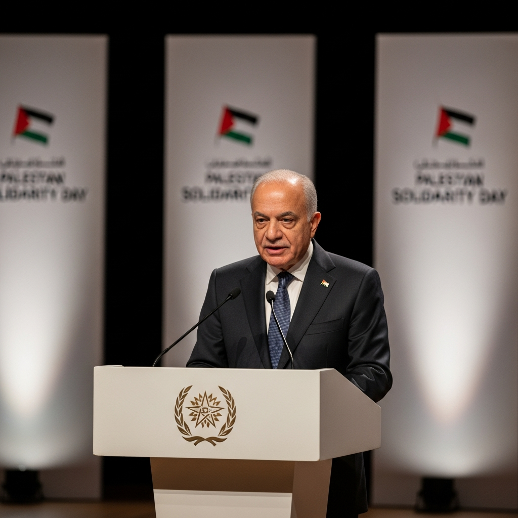 Illustration for: Abu Al-Gheit's Speech on Palestinian Solidarity Day