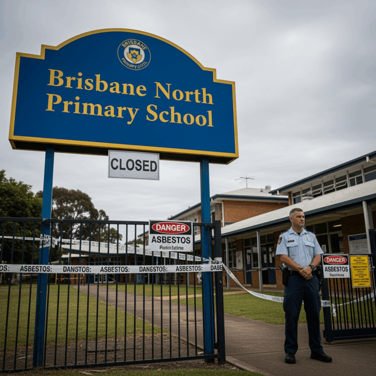 Illustration for: Asbestos Contamination Closes Brisbane School