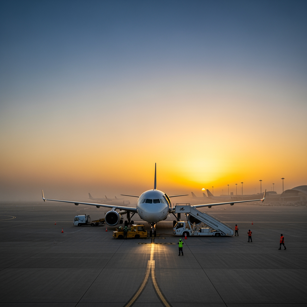 Illustration for: Kuwait Flights Resume After Fog Disruption