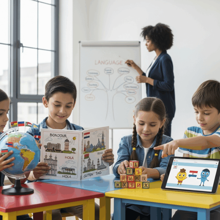 Illustration for: The Importance of Foreign Language for Children