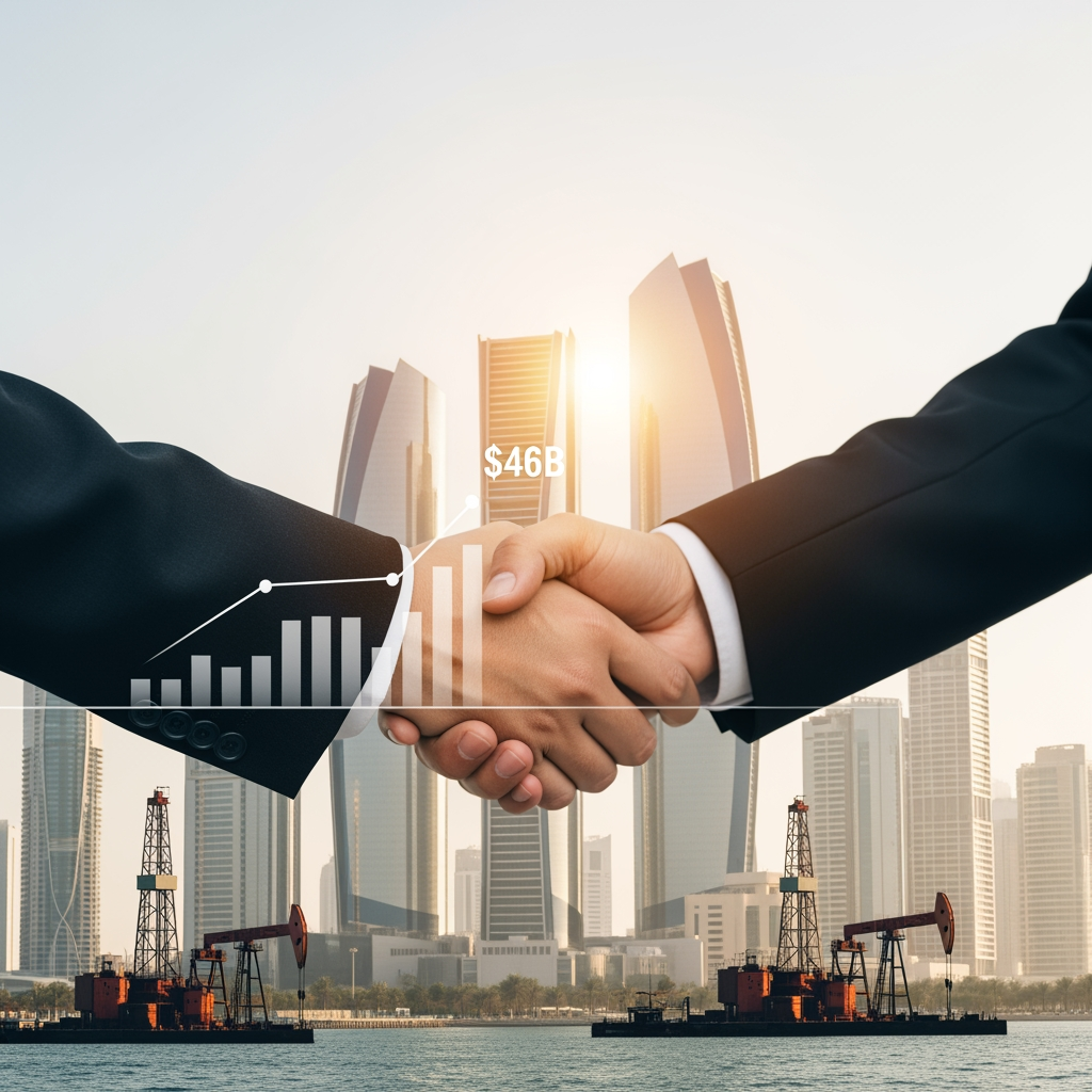 Illustration for: Abu Dhabi Event Secures $46B in Energy Deals