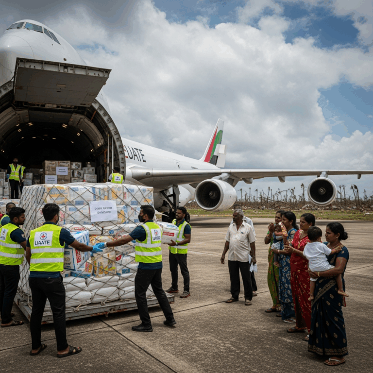 Illustration for: UAE Supports Sri Lanka After Cyclone Tragedy