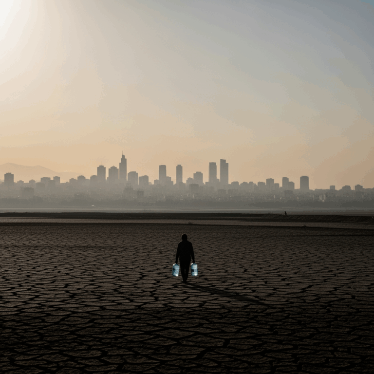 Illustration for: Tehran Faces Evacuation Amid Severe Water Crisis