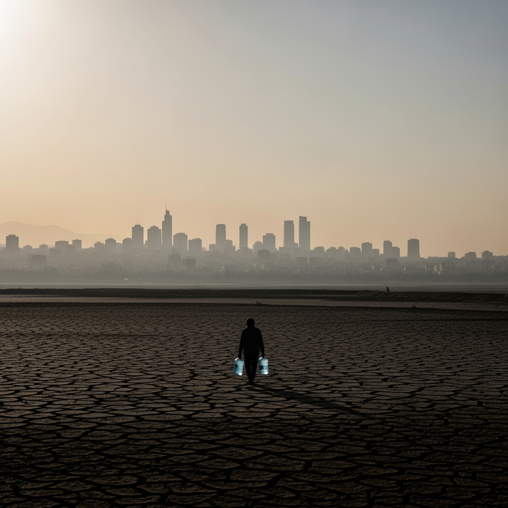 Illustration for: Tehran Faces Evacuation Amid Severe Water Crisis