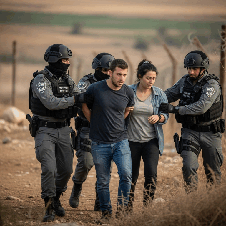 Illustration for: Israeli Settlers Arrested for Border Breach