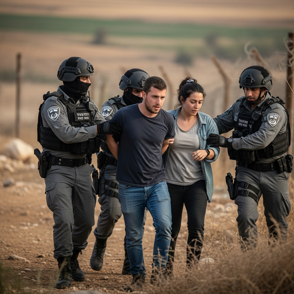 Illustration for: Israeli Settlers Arrested for Border Breach