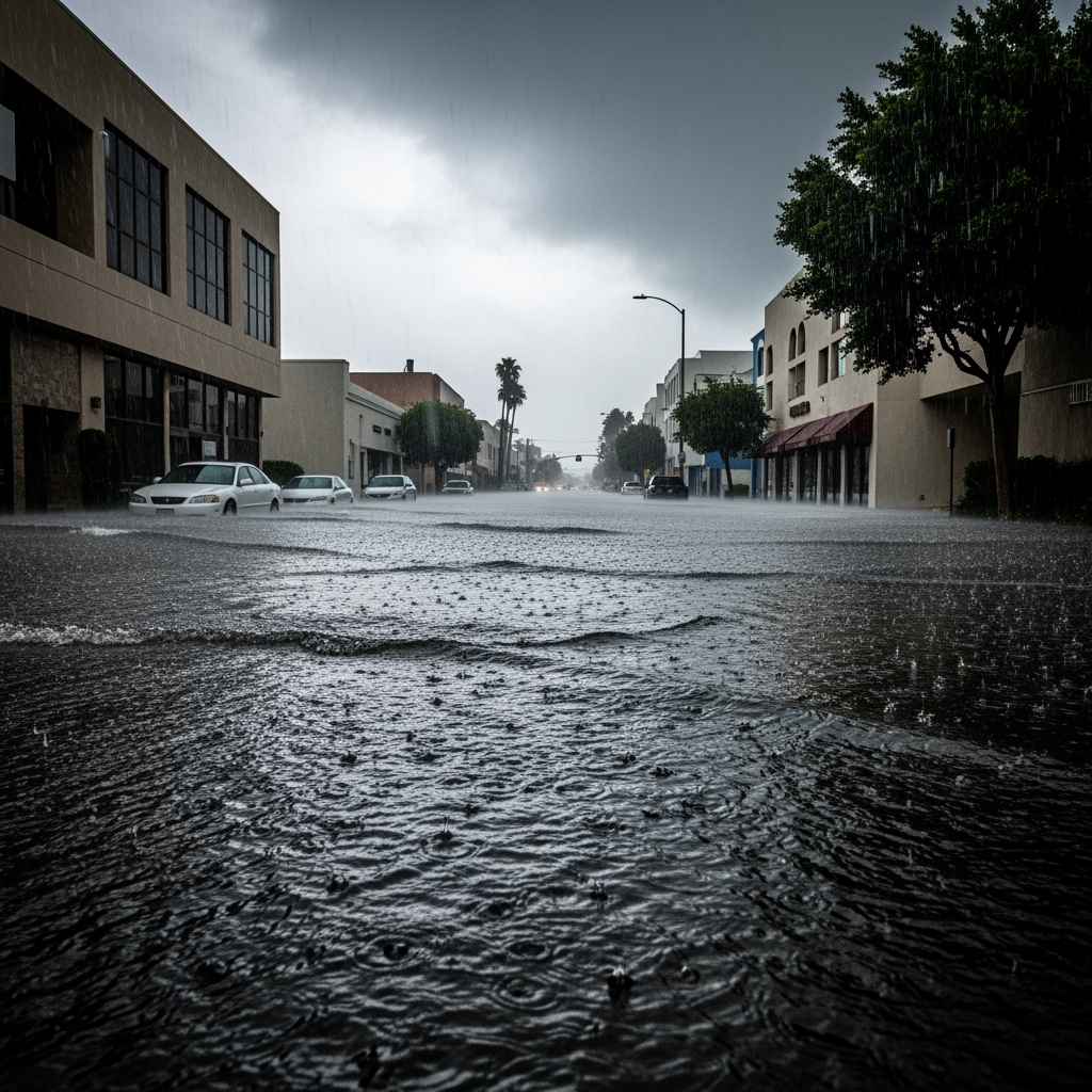 Illustration for: Heavy Rainfall Hits Southern California