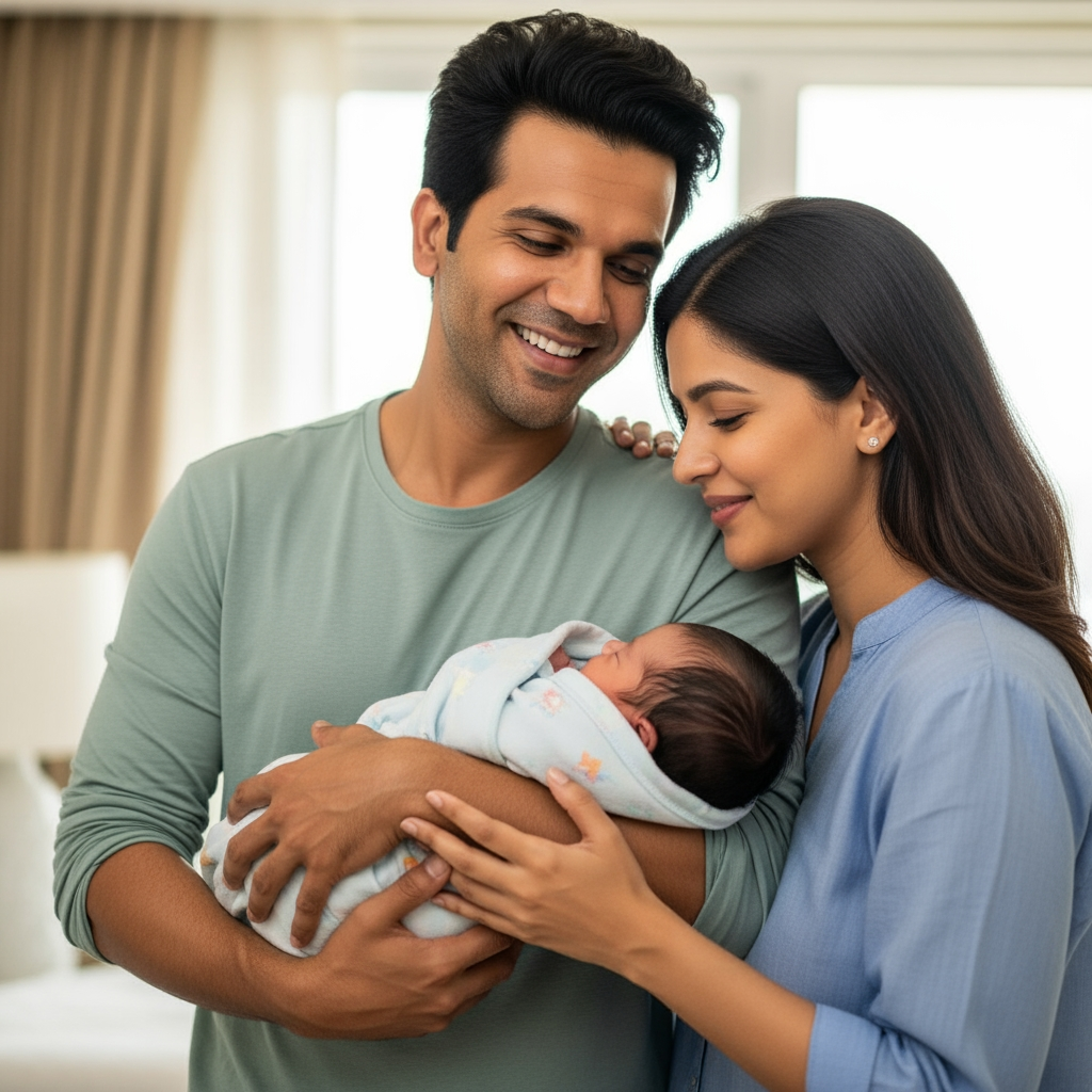 Illustration for: Rajkummar Rao & Patralekhaa Welcome Baby Girl