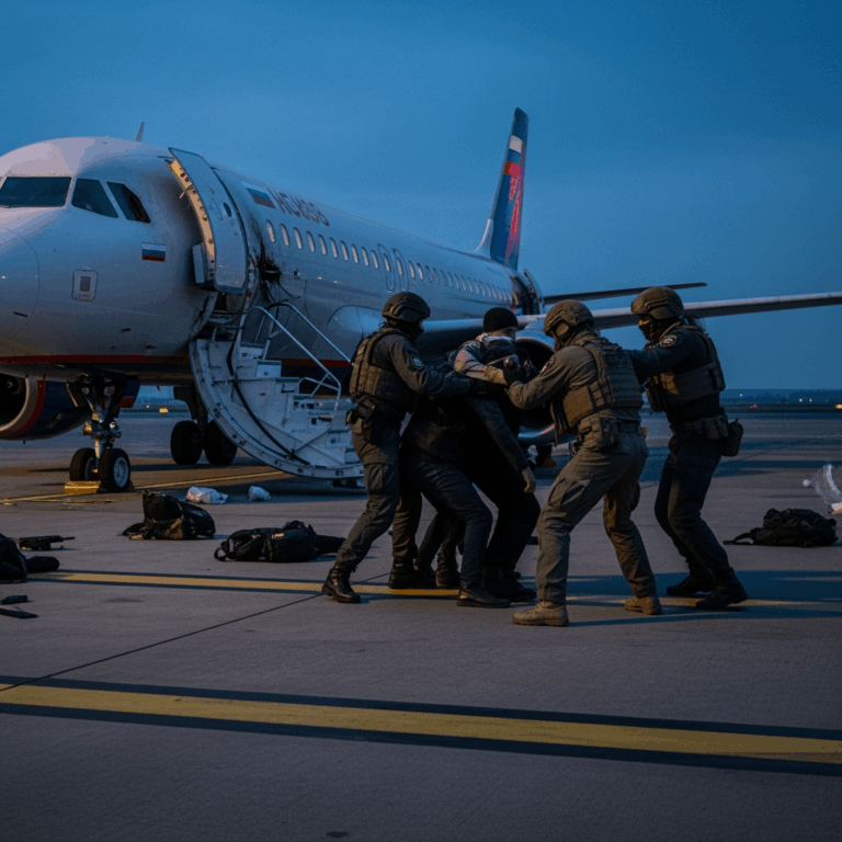 Illustration for: Russia Thwarts Ukrainian-British Hijack Plot