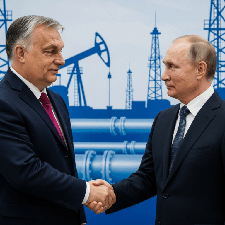 Illustration for: Orban to Meet Putin for Oil and Gas Talks