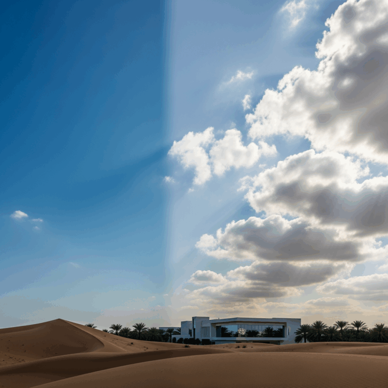 Illustration for: UAE Weather: Fair to Partly Cloudy Skies on Saturday
