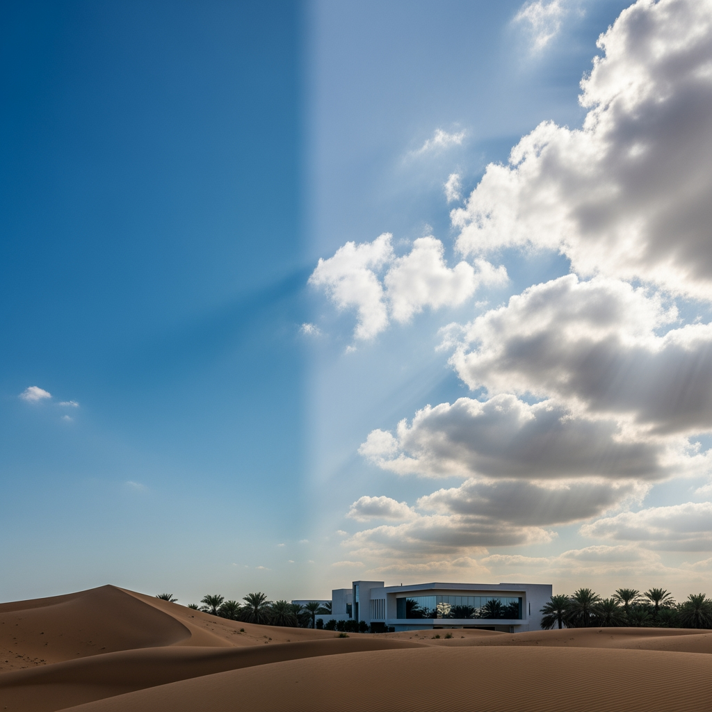 Illustration for: UAE Weather: Fair to Partly Cloudy Skies on Saturday