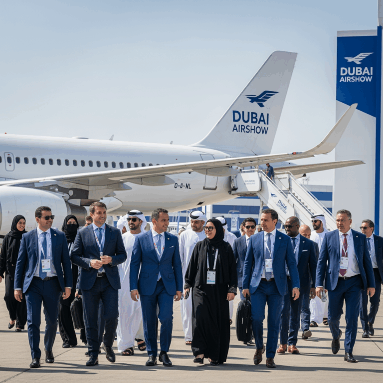 Illustration for: Dubai Airshow Welcomes Global Delegations