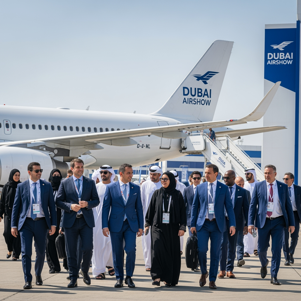 Illustration for: Dubai Airshow Welcomes Global Delegations