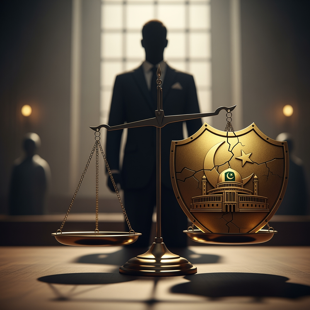 Illustration for: Pakistan's New Amendment Grants Lifetime Immunity