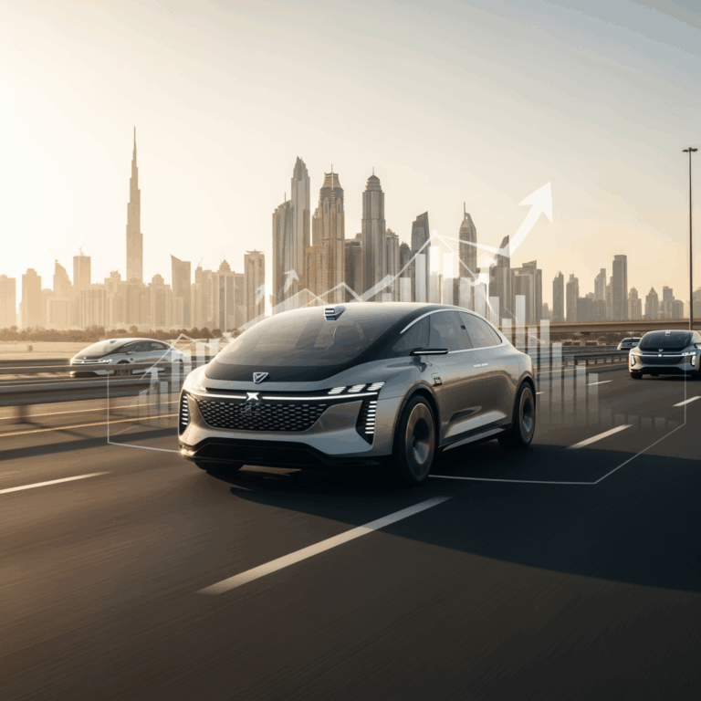 Illustration for: Surging Demand for Autonomous Cars in UAE