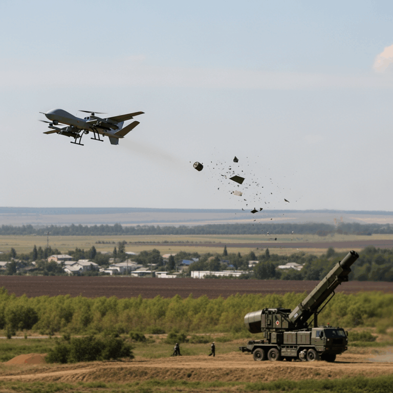 Illustration for: Russian Defense Repels Drone Attack in Volgograd
